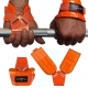 1 Paar Zughilfen orange Klimmzughaken Latzughilfen Griffhilfen